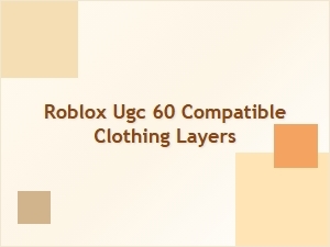Trending Roblox Ugc 60 Compatible Clothing Layers